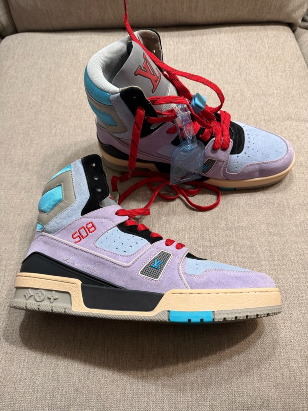 Louis Vuitton Trainer Sneaker Boot 'Purple' Limited Edition